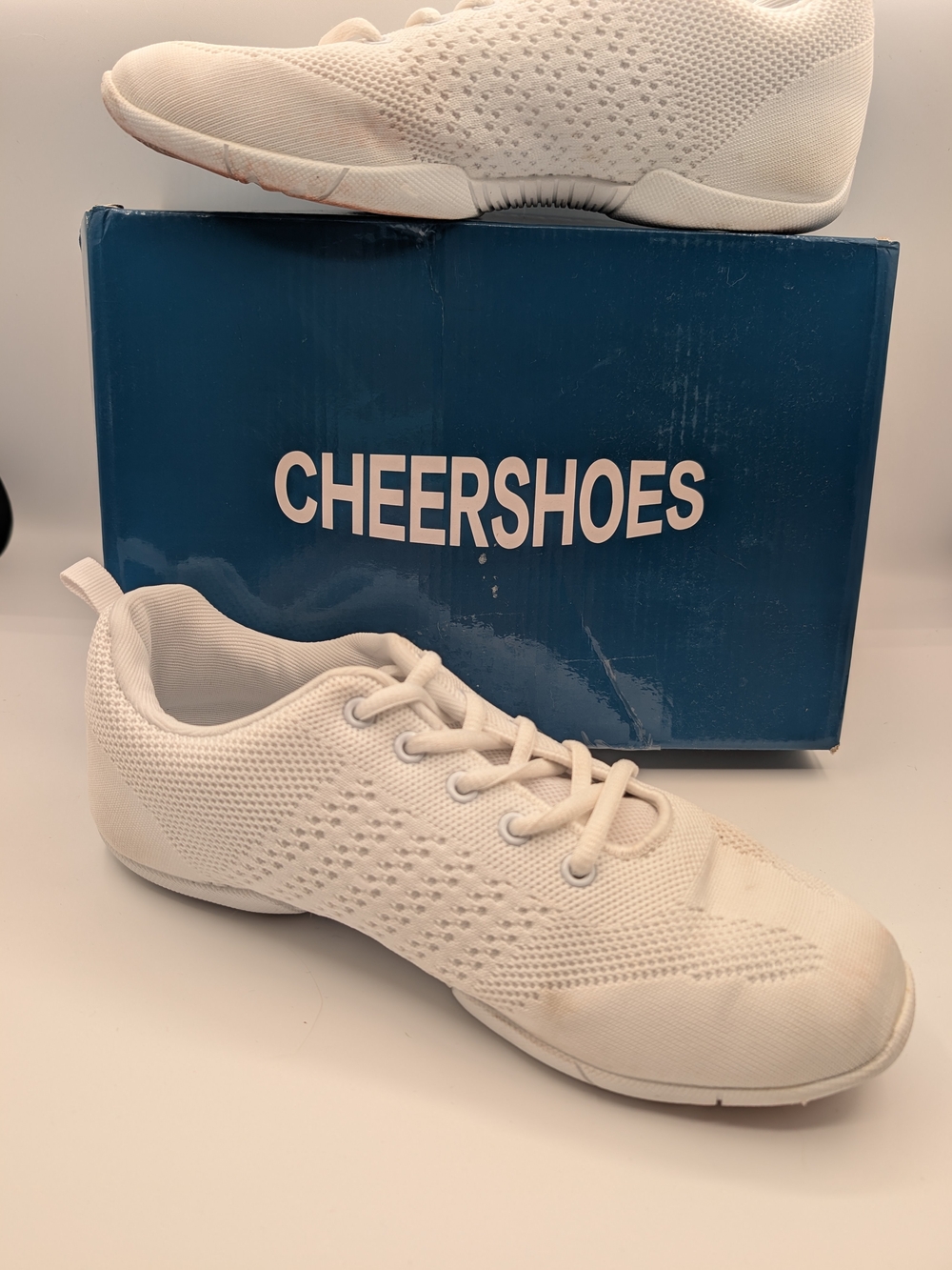 Women’s White Knit Dance Sneakers